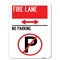 Signmission Fire Lane No Parking Heavy-Gauge Aluminum Parking Sign, 18" x 24", A-1824-24013 A-1824-24013 - alternate 1